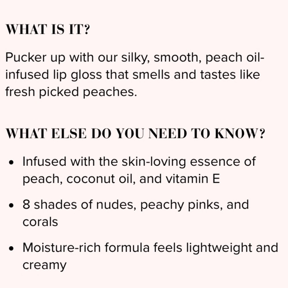SOLD🍑Too Faced Sweet Peach Gloss, Poppin Peach - Picture 7 of 8